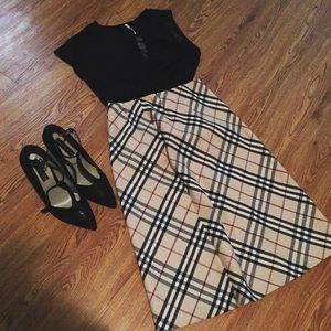 Flash Sale! Burberry London Original Print Skirt
