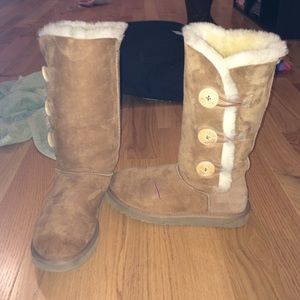 Real Bailey button tall uggs.