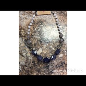 Blue and white stone necklace 💙