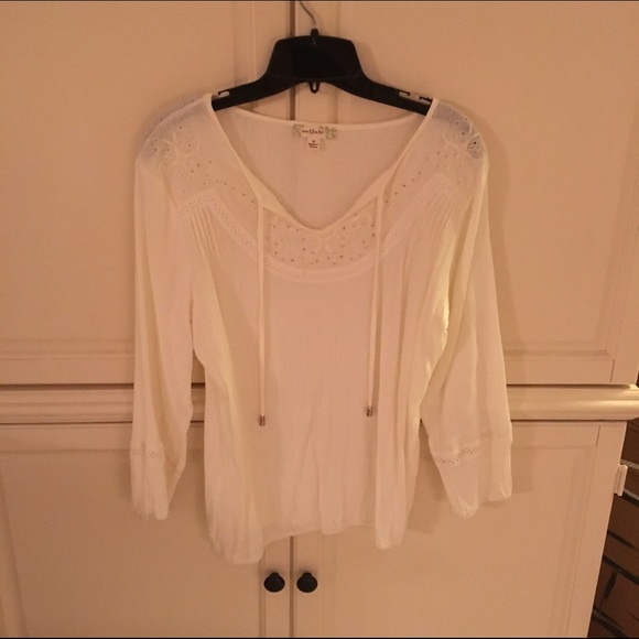 Nurture Boho top ivory new without tags size m - Picture 1 of 3