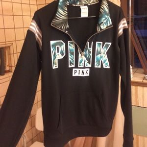 Vs pink rare tropical limited edition half zip