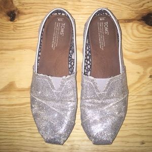 GREAT condition silver sparkly toms
