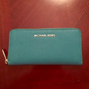 Michael Kors Teal Wallet