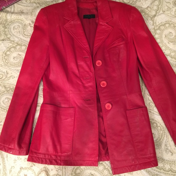 Womans leather coat