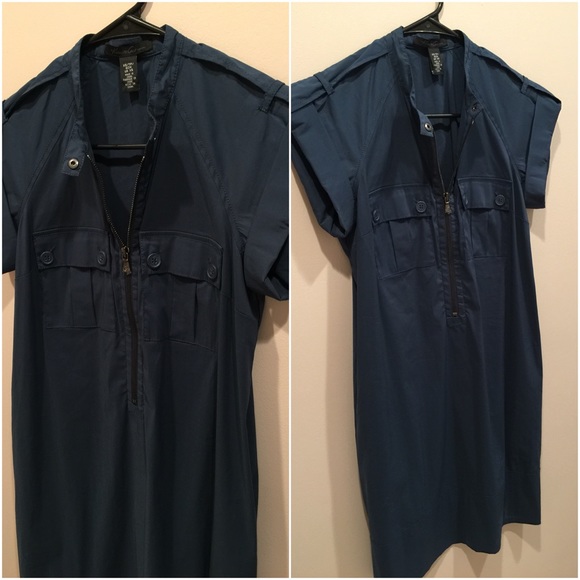 SOLD: Kennith Cole New York Dark Navy Dress - Picture 2 of 4