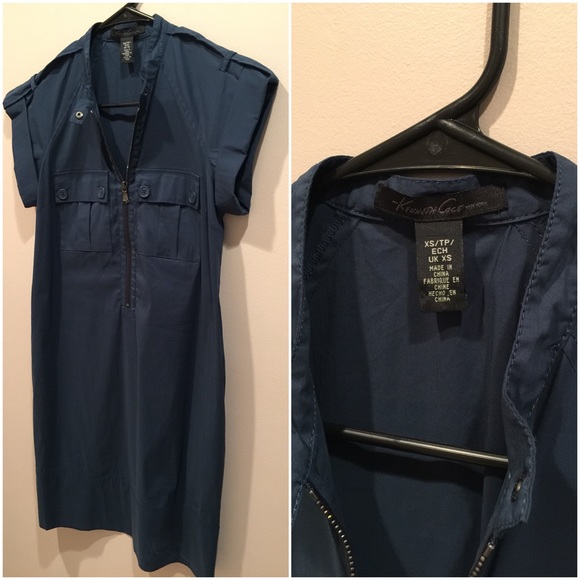 SOLD: Kennith Cole New York Dark Navy Dress - Picture 4 of 4