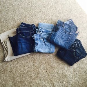 Bundled: AE Jeans x4 and Limited Pants x1