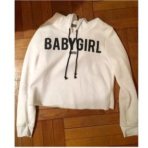 DimepieceLA "Babygirl" Cropped Sweatshirt