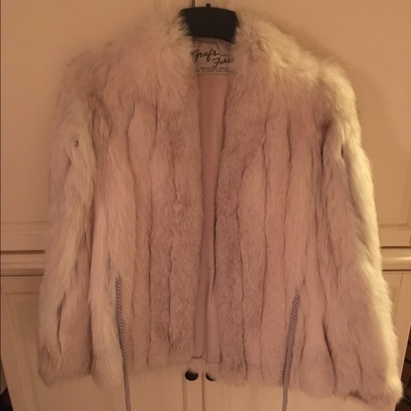 FINAL reduction vintage blue fox fur coat size m