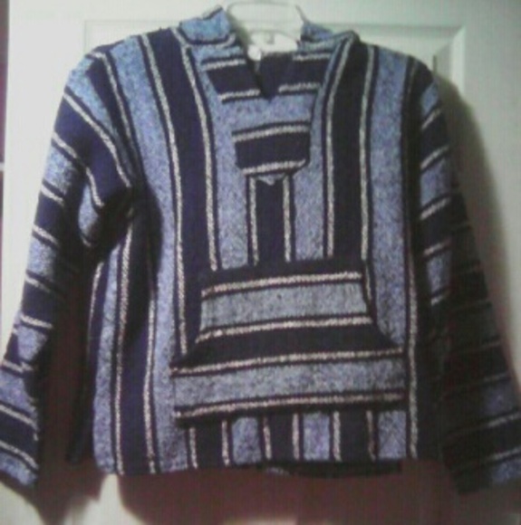 blue drug rug/baja hoodie