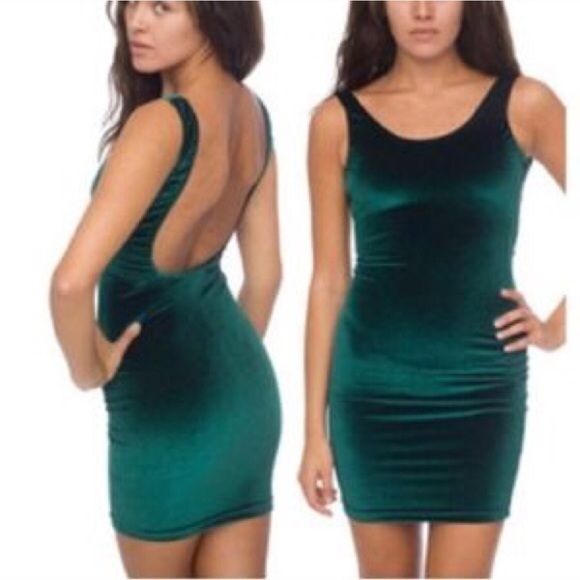 American apparel velvet bodycon
