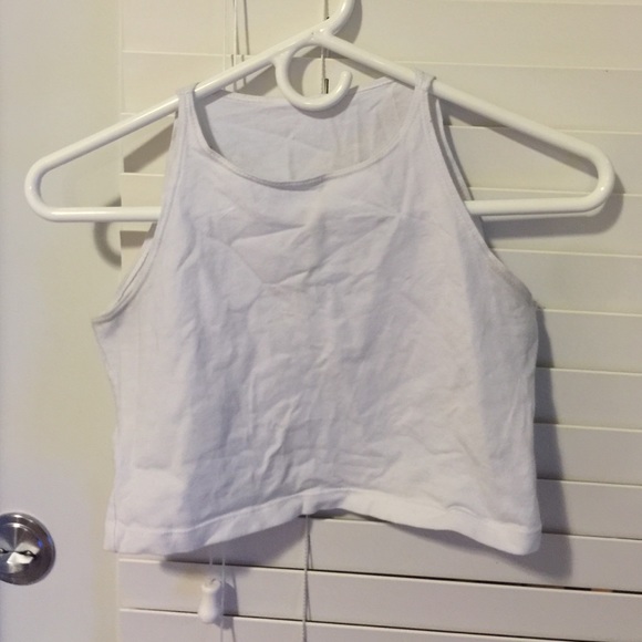 American Apparel White Crop Top
