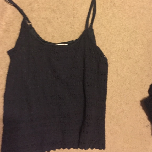 Black lace tank top