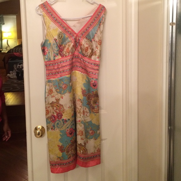 Patterned Silk Dress