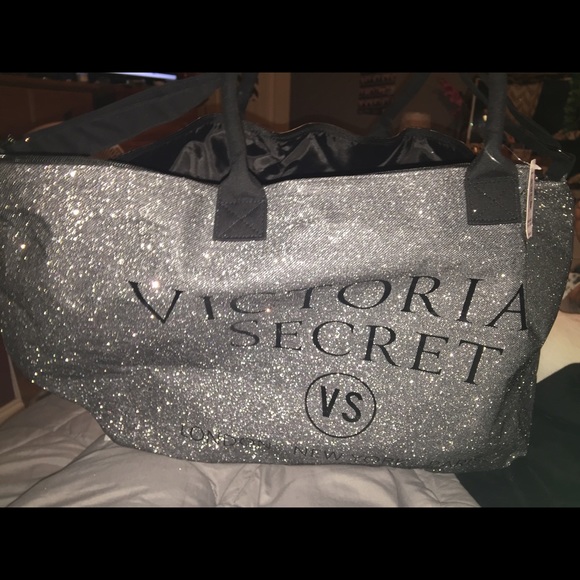 Very Large Sparkly Victoria's Secret Bag - Picture 2 of 3