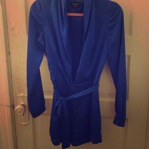Bebe royal blue romper