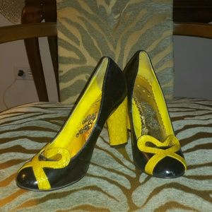 Naughty Monkey heels. Gently used. Scuff on front
