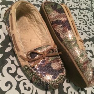 Camo moccasins