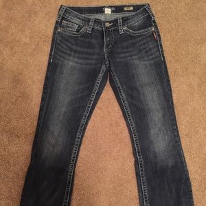Silver Aiko boot cut jeans