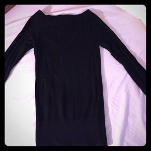 Off the shoulder black sweater