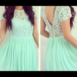 Mint green Lacey dress