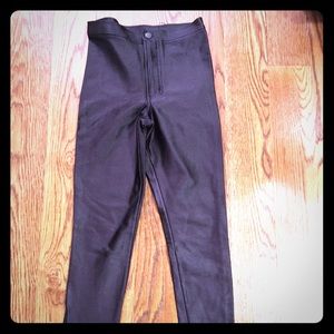 American black shinny/ super fitted skinny pants