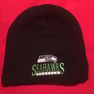 Black Seahawk Beanie!! New without tags-