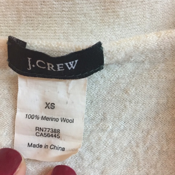 Jcrew cream cardigan