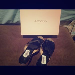 Jimmy Choo Black wedges Size 40