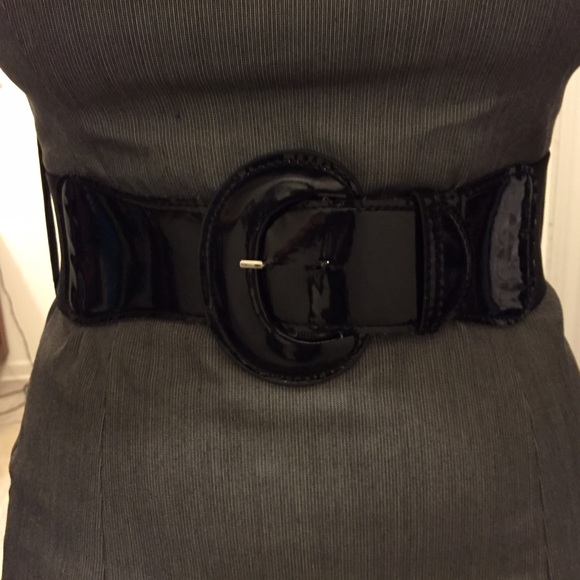 Gray Belted Work Dress - Picture 2 of 3