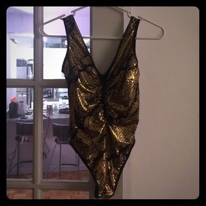 Good snake skin body suit NWOT