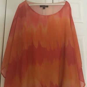 Gorgeous orange plus size blouse