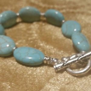 Kenneth Cole Turquoise Bracelet 7-1/2"  Toggle Closure NEW
