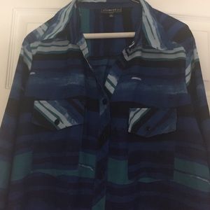 Beautiful printed plus size blouse -never worn