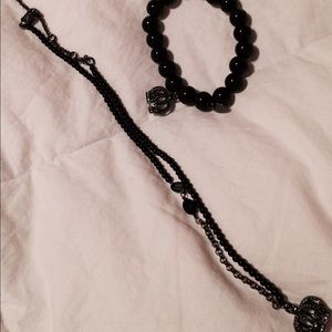 Juicy Couture necklace and bracelet.