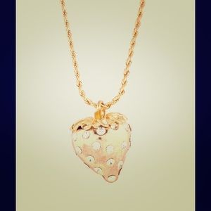 Kenneth Jay Lane Strawberry Necklace
