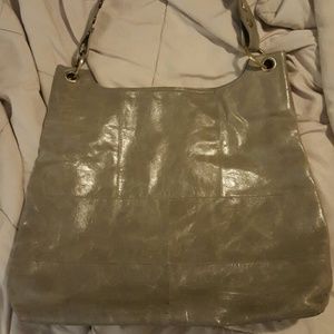 Beautiful gray handbag