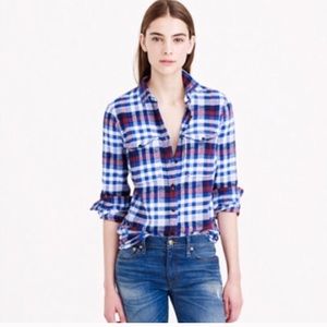 J crew flannel shirt