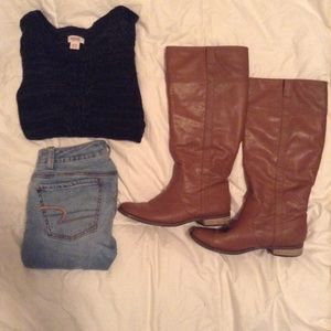 Black Crop Sweater
