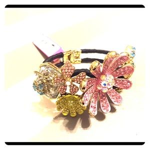 Betsey Johnson Flower Cuff Bracelet