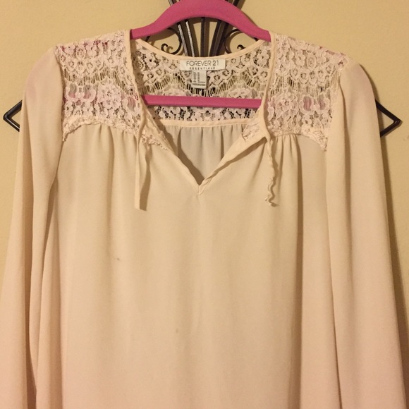 Forever 21 pink lace top