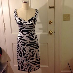 White House Black Market satin sheath dress-sz 14