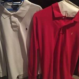 Two Polo Ralph Lauren polo long sleeves for sale