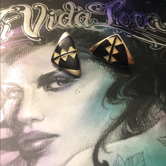 Geometric earrings - Picture 2 of 3