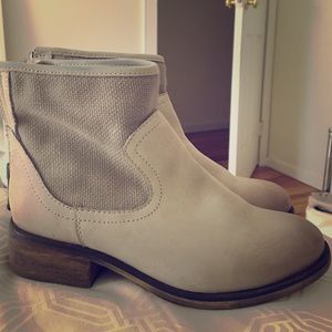 Aldo ankle boots. Suede! Super cute and worn once!
