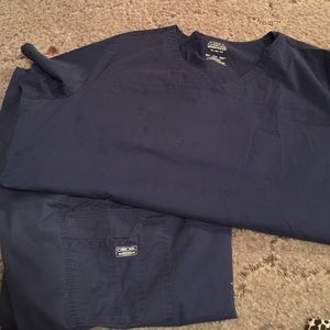 Navy Blue Scrub Set