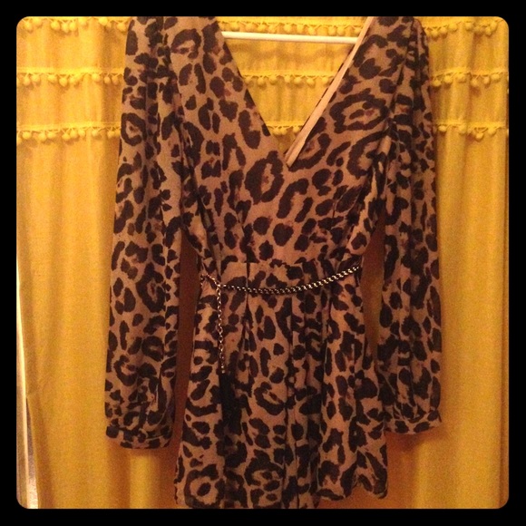 Leopard print one-piece