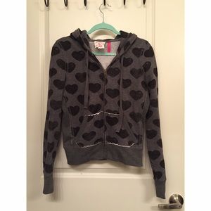 VS PINK Black Heart Hoodie