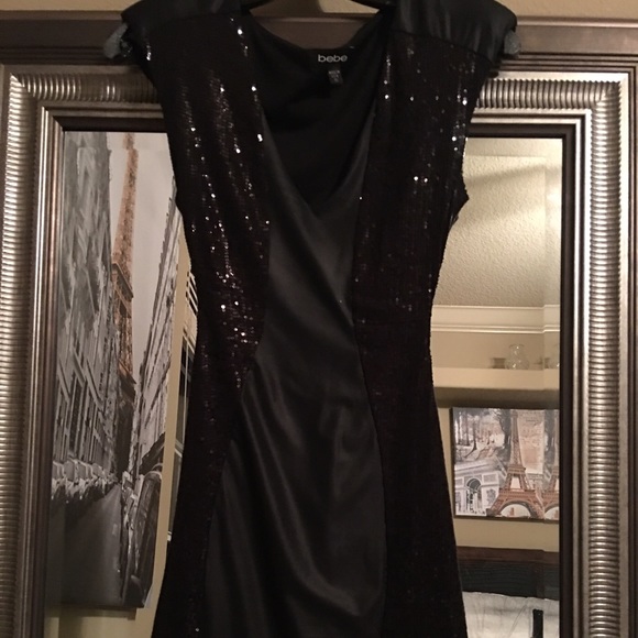 Black bebe dress. Size XS