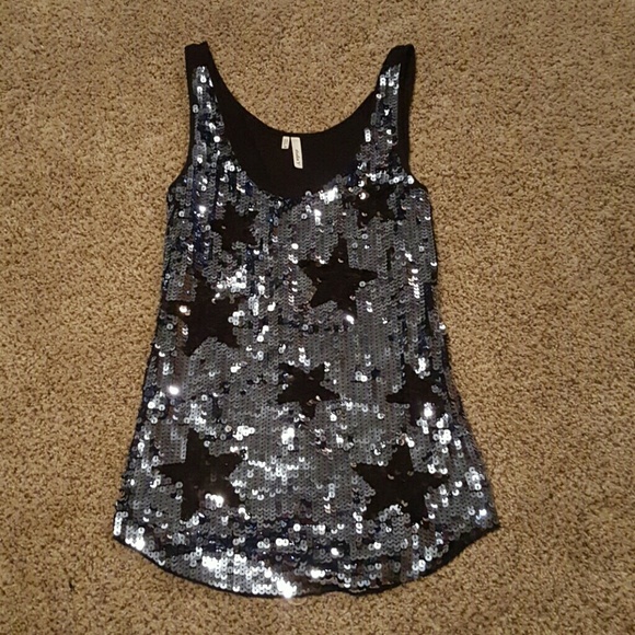 Sequined tank top - Picture 1 of 2